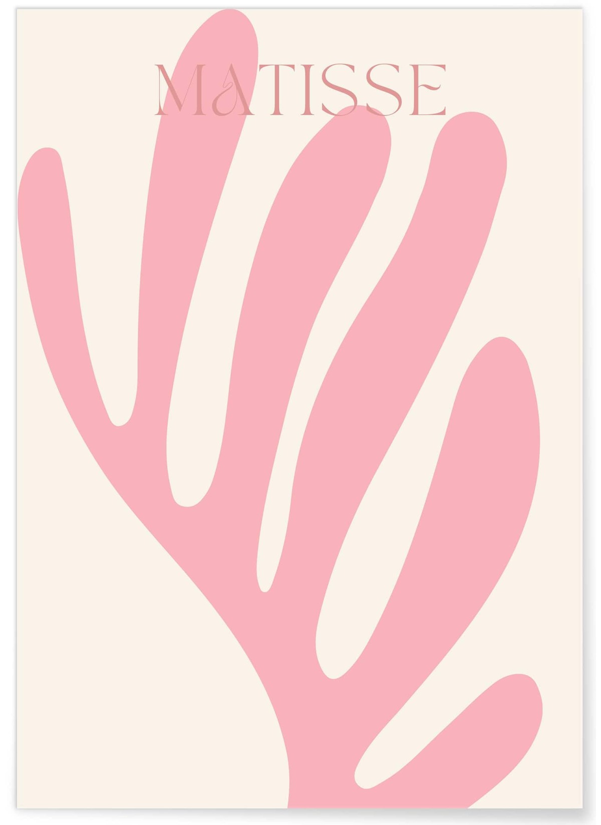 Affiche Matisse 'Feuillage Rose' – Élégance et minimalisme, L'AFFICHERIE