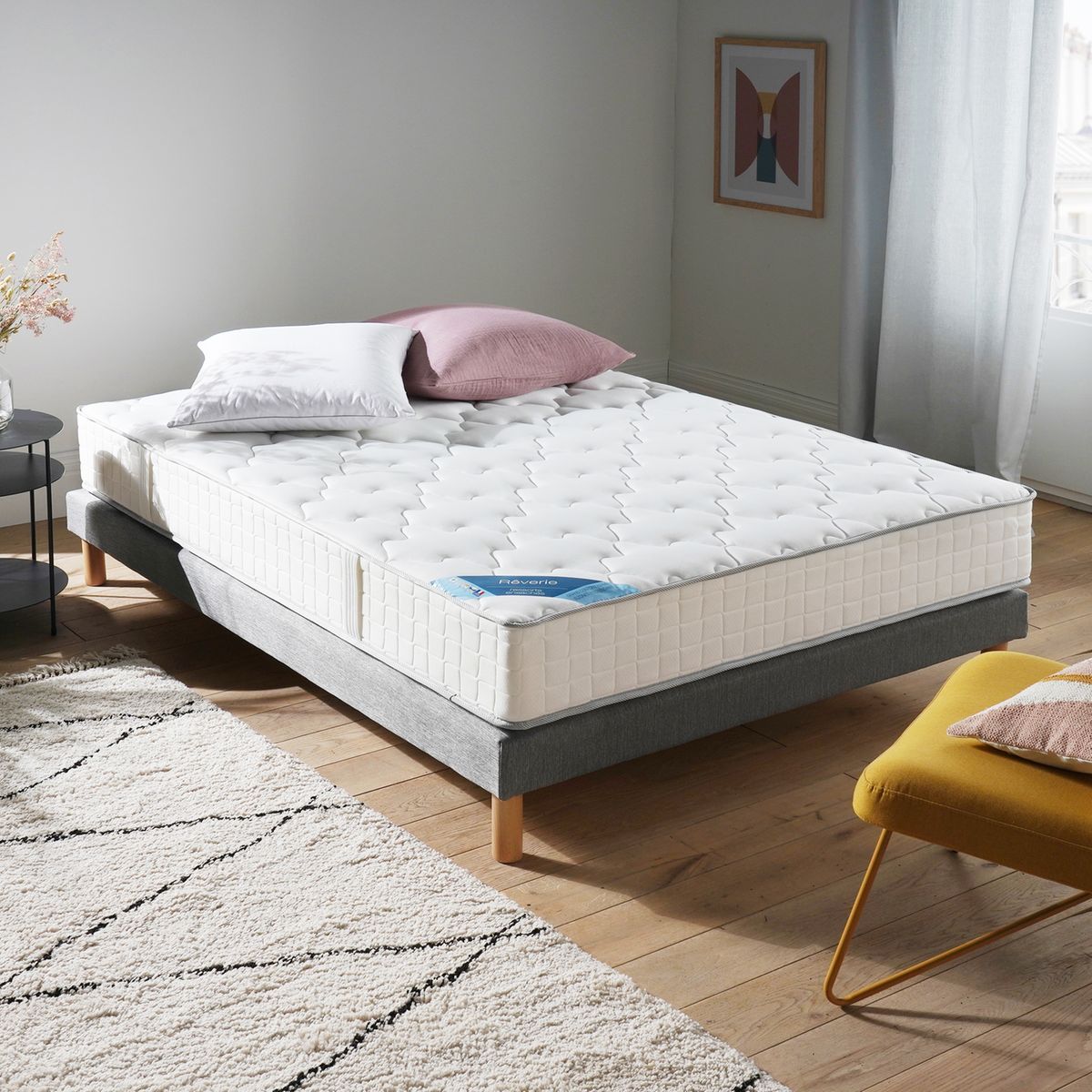 matelas ressorts ensaches + mousse viscoelastique