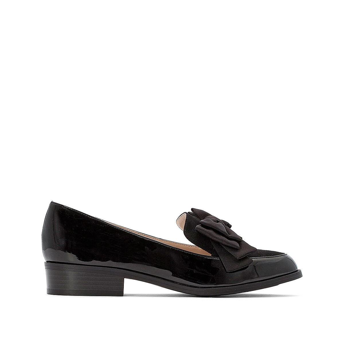 loafers with bow black Anne Weyburn La Redoute