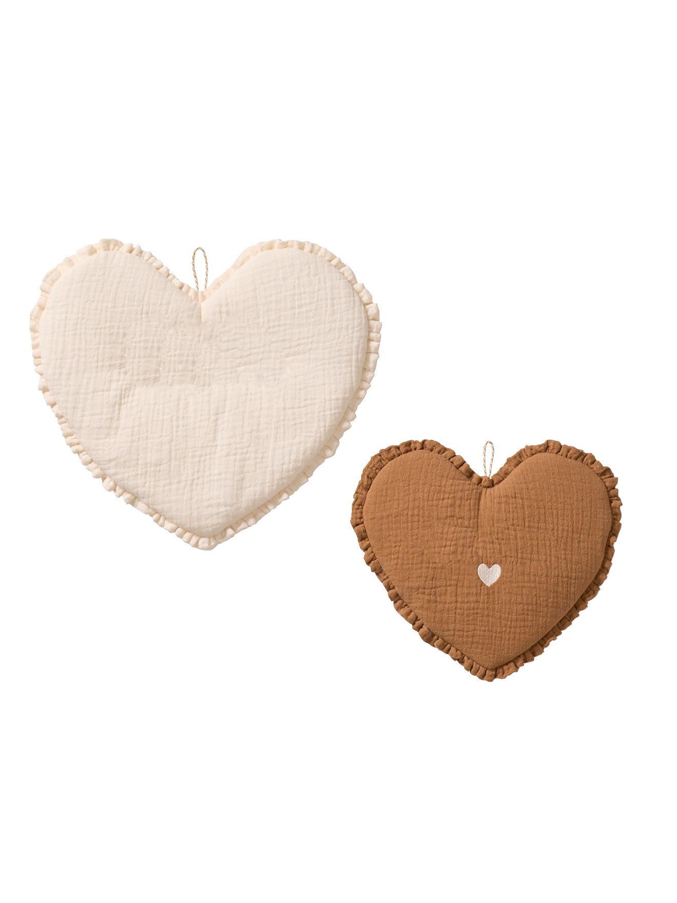 Lot de 2 décos murales coeur, VERTBAUDET