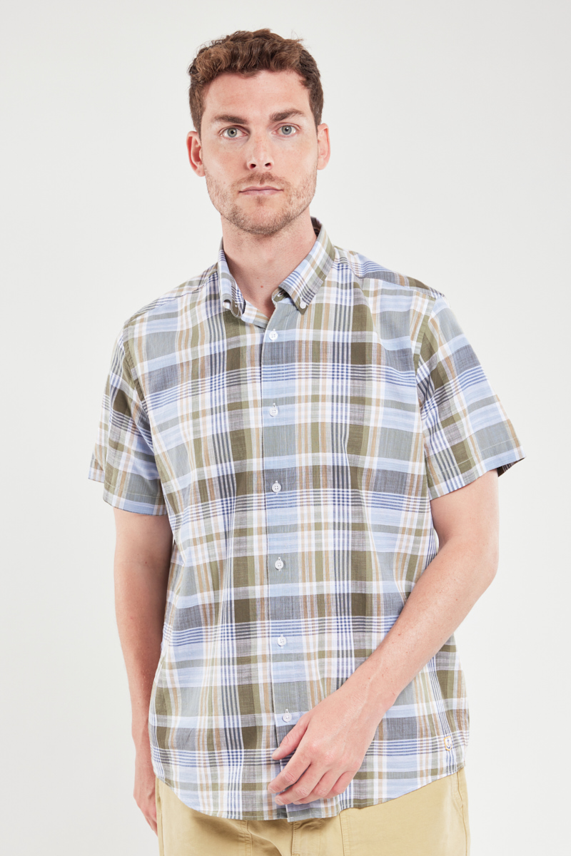 Chemise manches courtes en coton, ARMOR-LUX