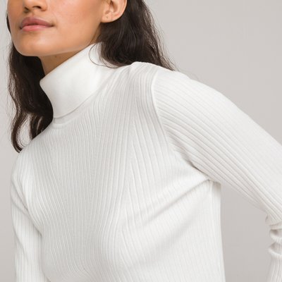 Basic Turtleneck Jumper in Ribbed Knit LA REDOUTE COLLECTIONS