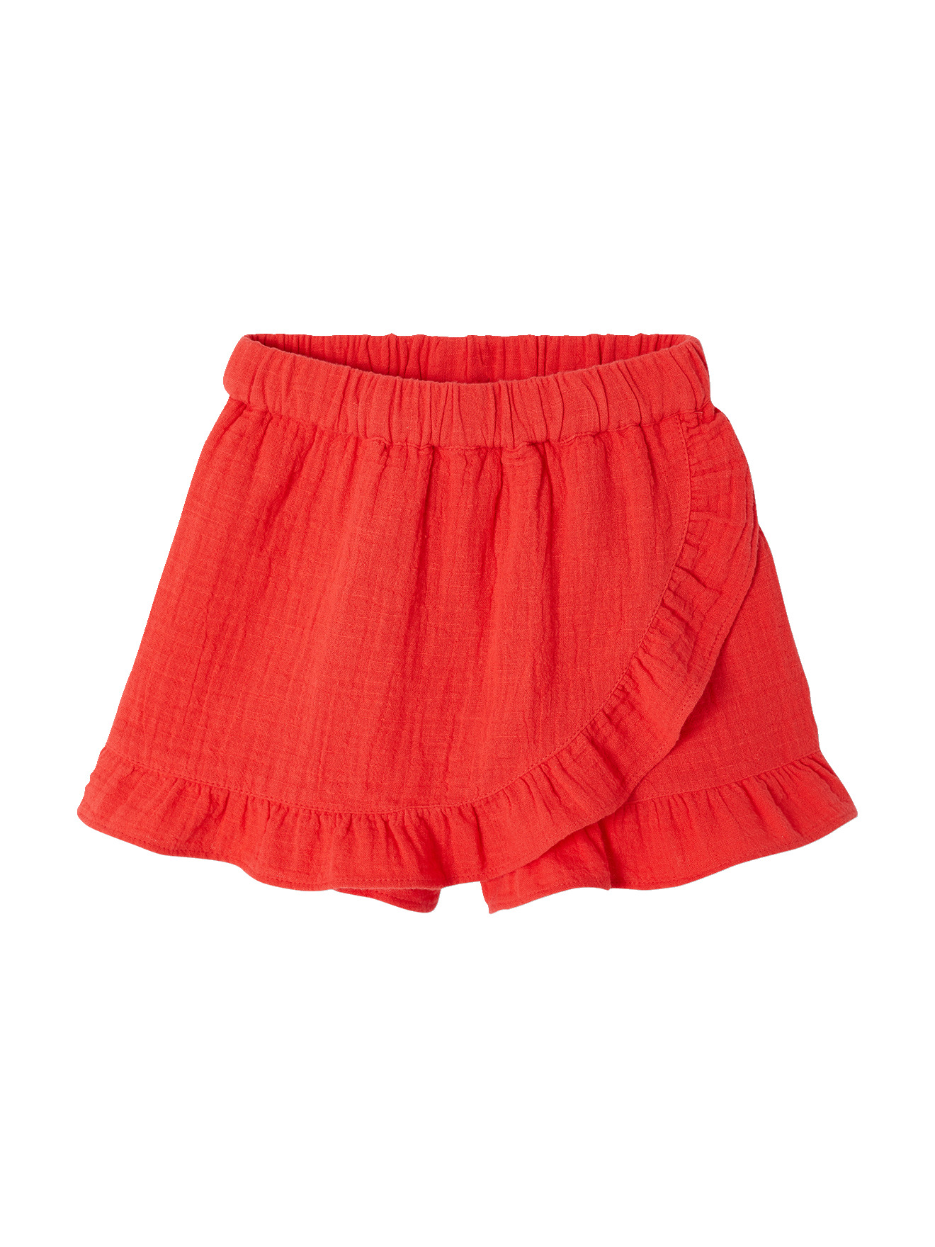 Jupe short gaze coton, VERTBAUDET