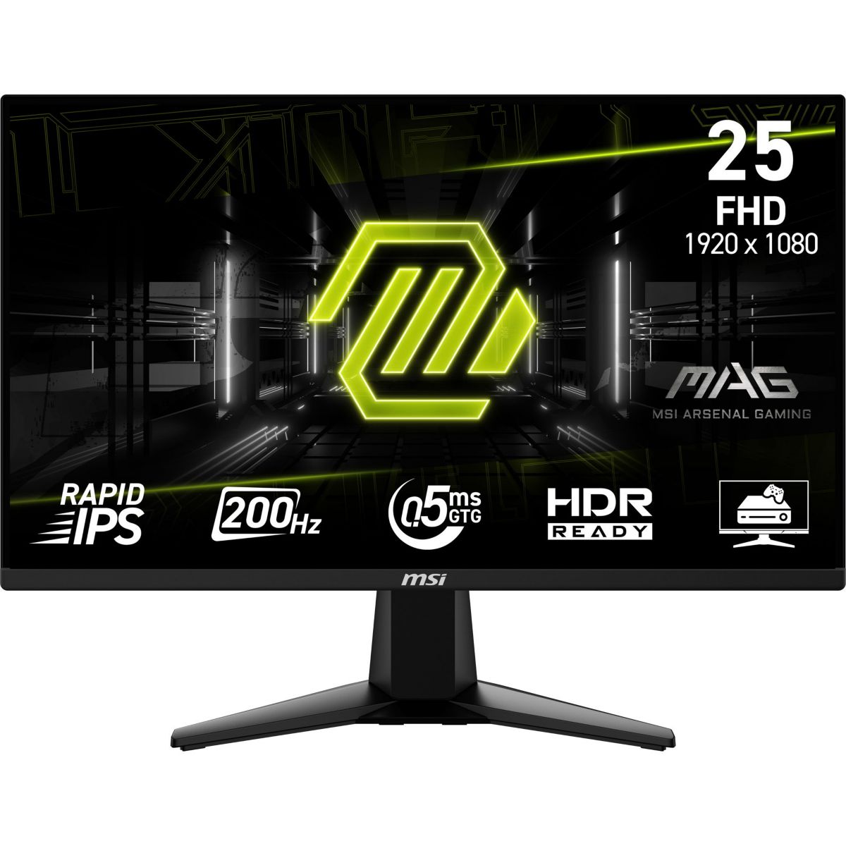 Ecran PC Gamer MAG 255F E20 25" Full HD 200Hz IPS HDR10, MSI