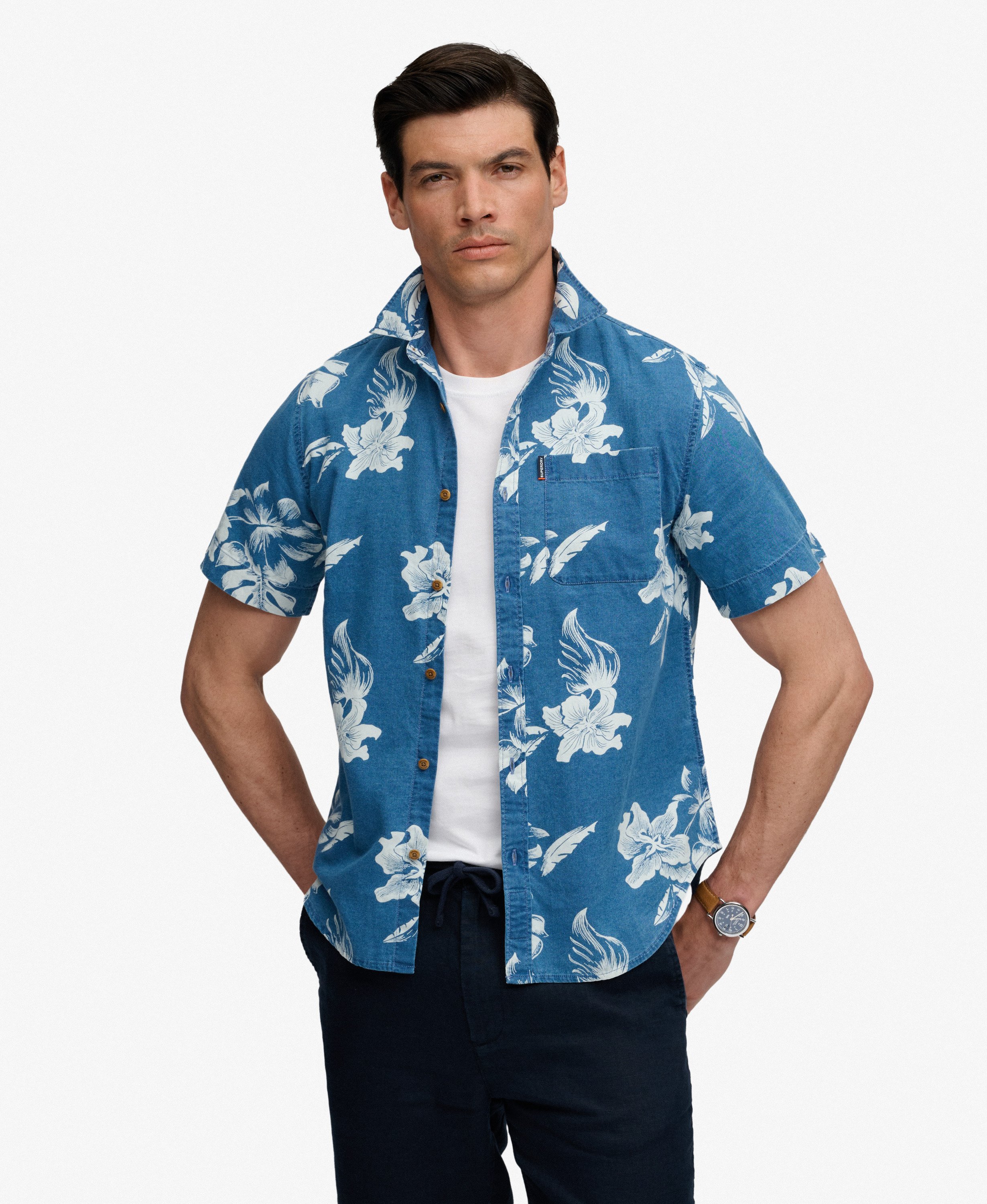 Chemise à manches courtes Vintage Loom, SUPERDRY