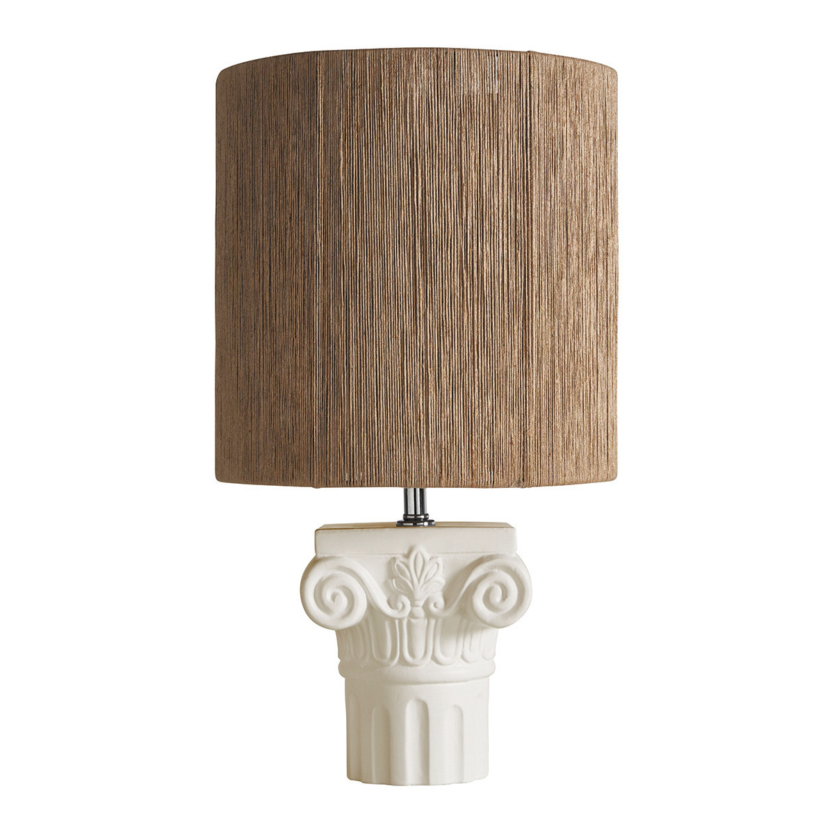 Pied de lampe en céramique, BLANC D’IVOIRE