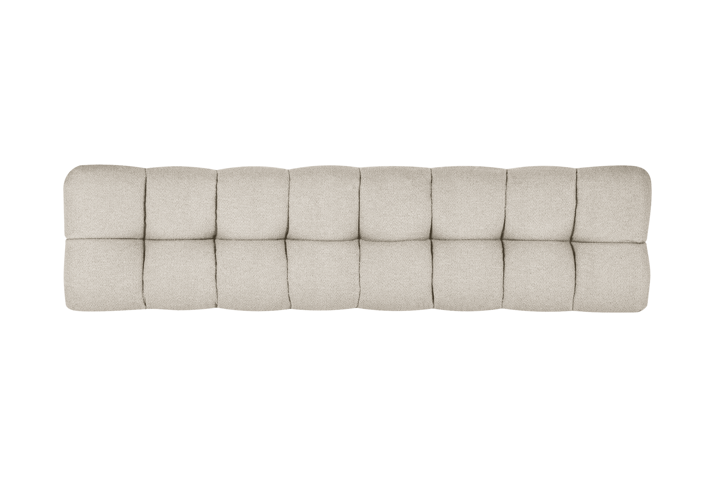 Tête de lit Bolbi - bouclé beige, fixation murale, NOO.MA