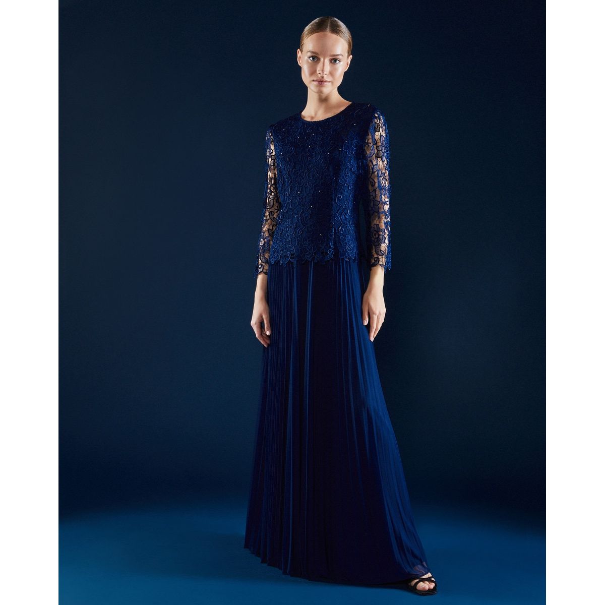 Robe dentelle bleu ciel La Redoute