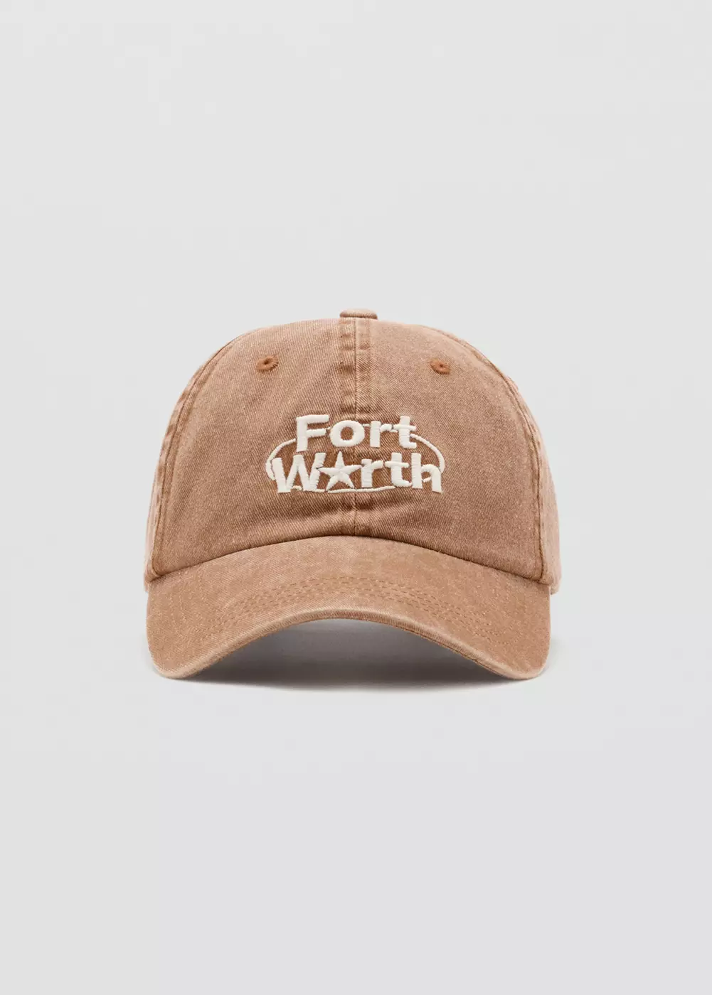 Casquette effet usé avec broderie, MANGO TEEN