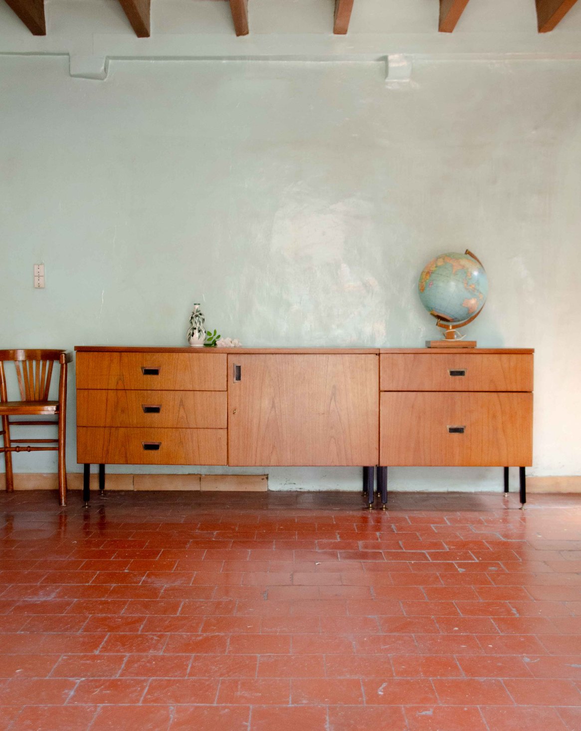 Enfilade modulable en teck Margaret N°509 - Bon état, DEBONGOUT
