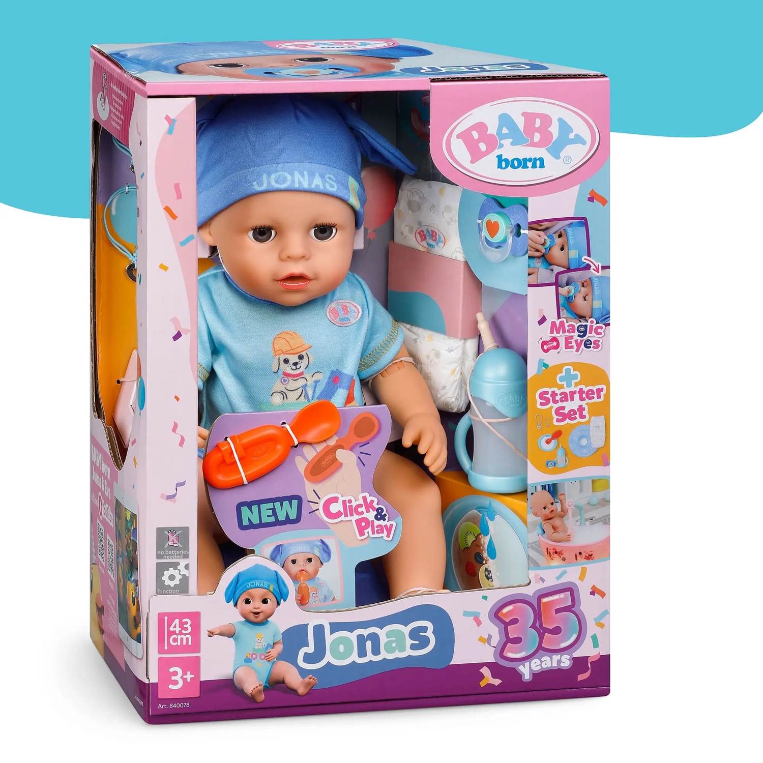 Baby Born Jonas Click & Play 43cm, ZAPF CREATION