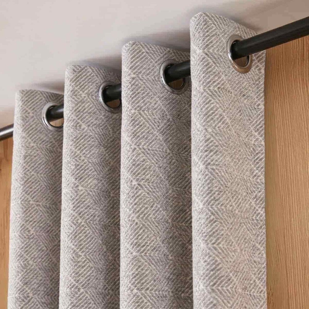 Rideau tissé jacquard chenille 140x250cm, ORNAMI