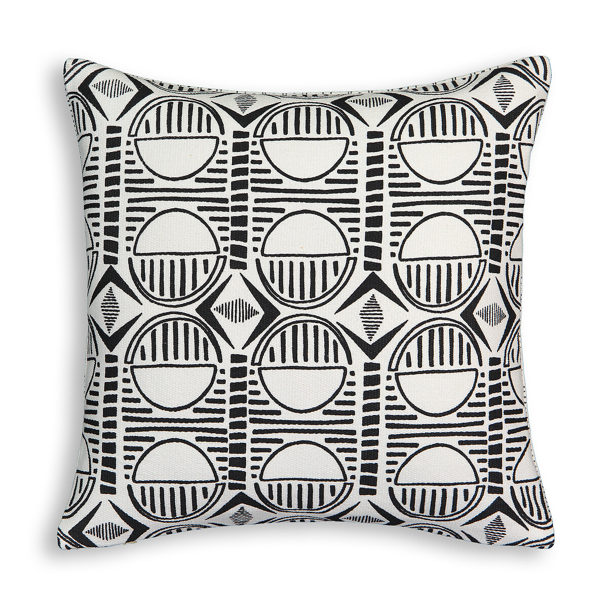 Federa Per Cuscino Quadrata Sourcing Map - Motivo Floreale Vintage, Colori Nero E Argento, 45x45 Cm (Solo Federa)