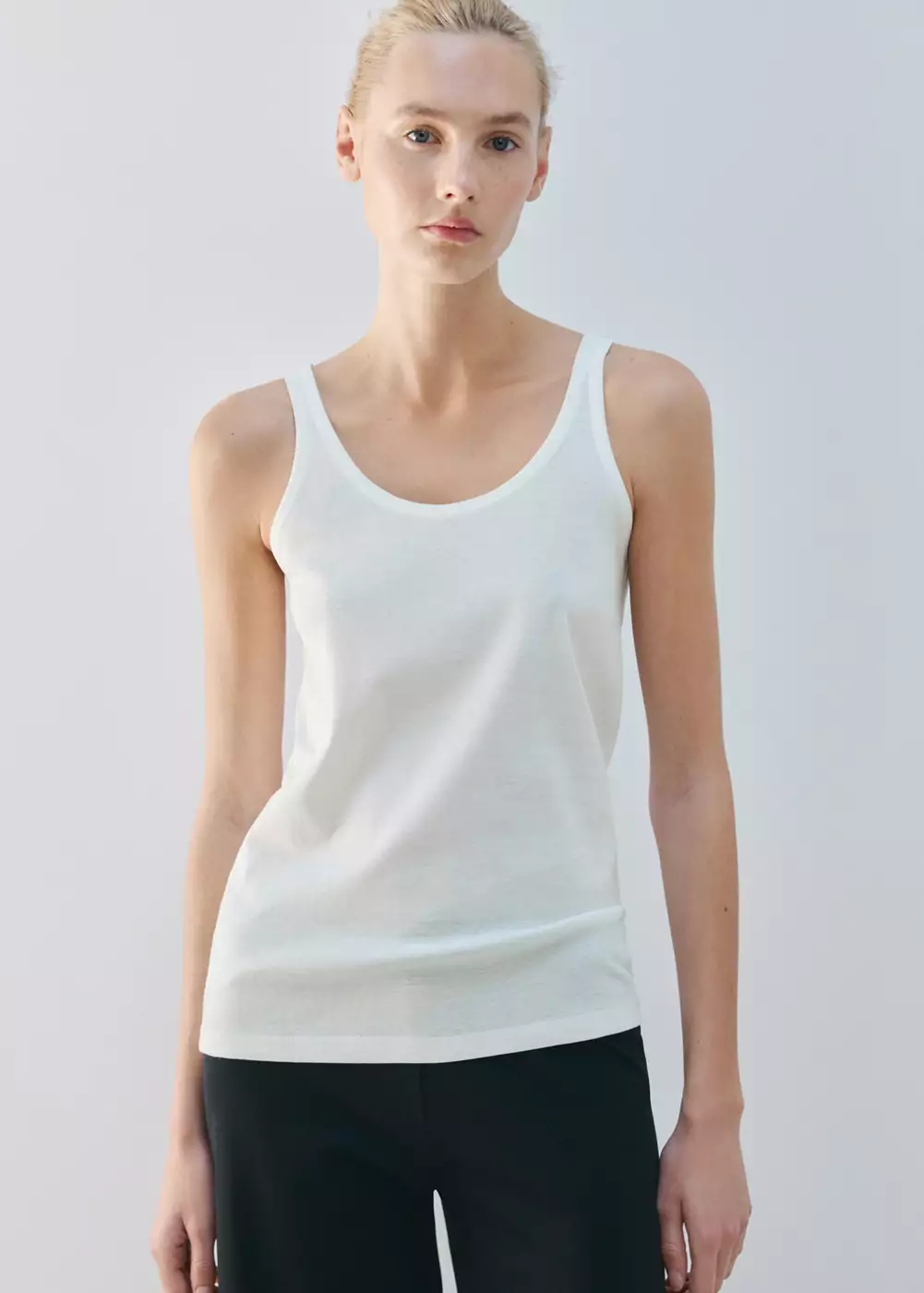 Haut coton col rond, MANGO