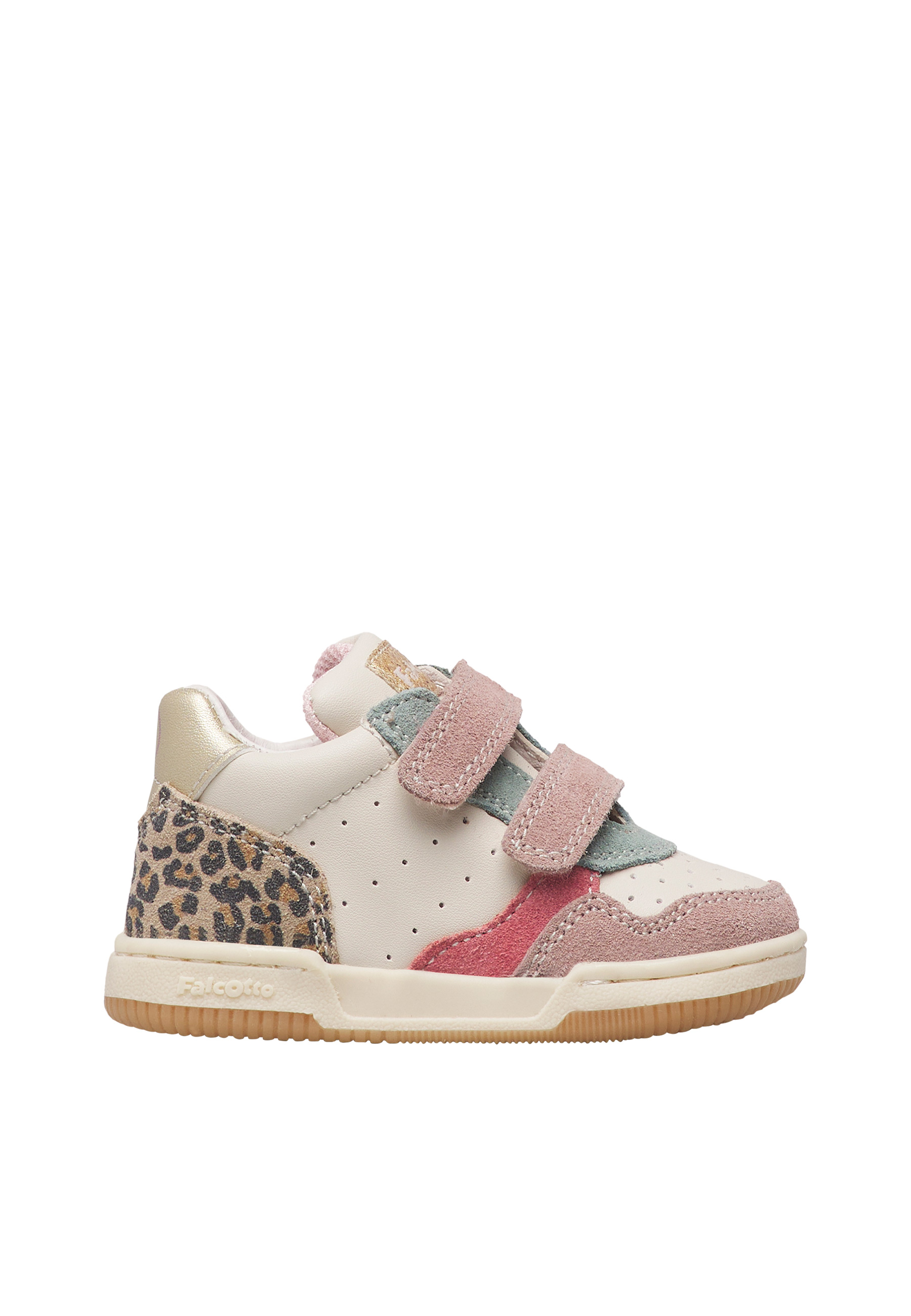 Baskets en cuir et suède KLIP 4 VL., FALCOTTO