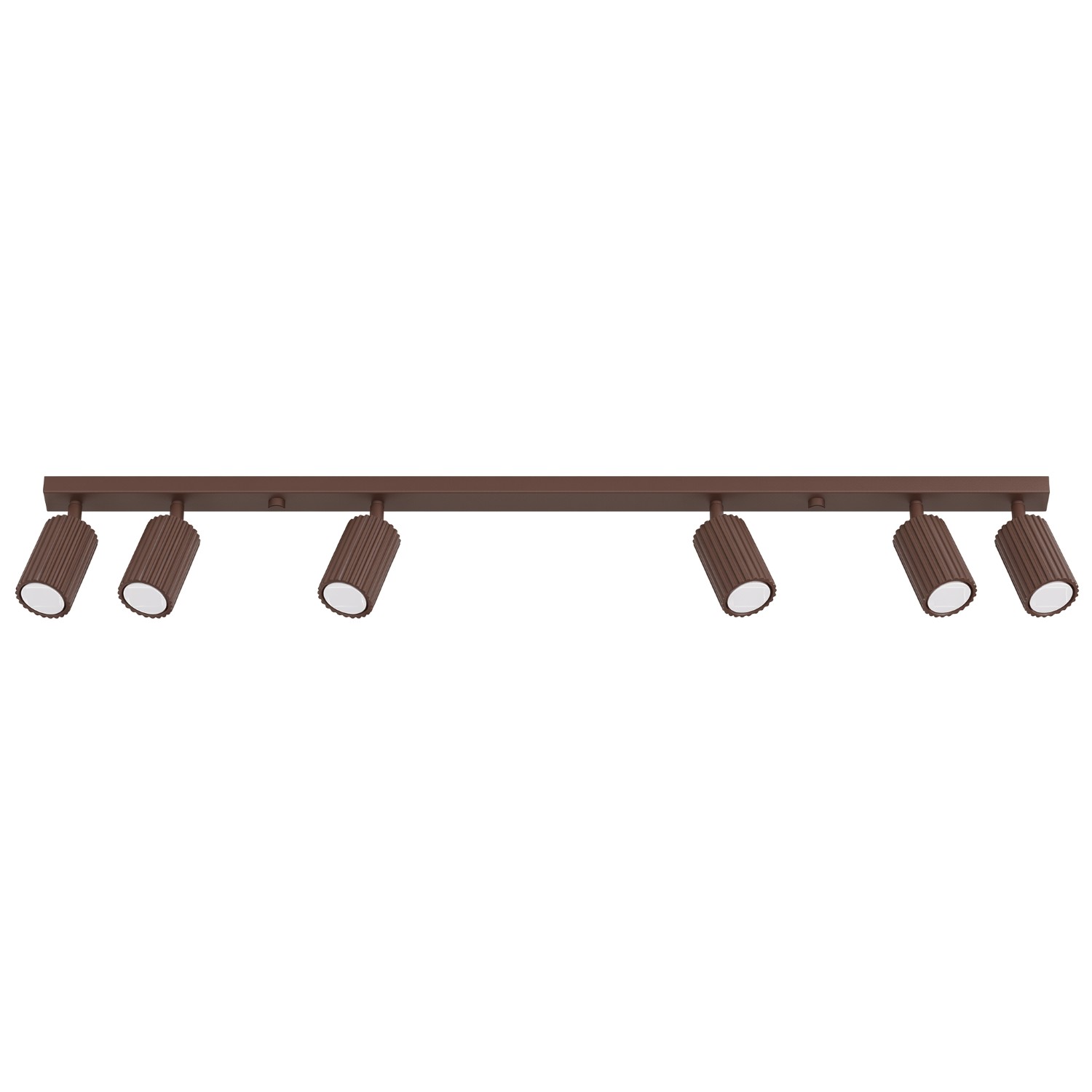 Plafonnier Aluminium Brun GU10 6 Karbon, EDEN
