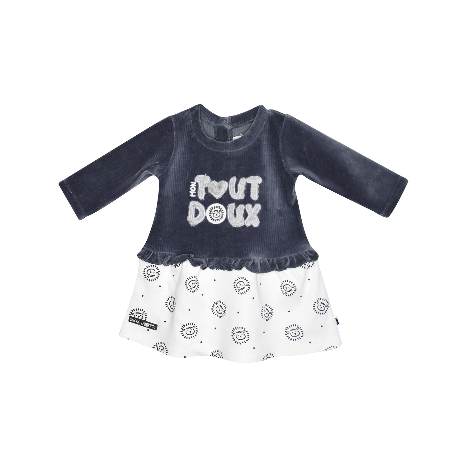 Robe bebe maille francelise, SUCRE D'ORGE