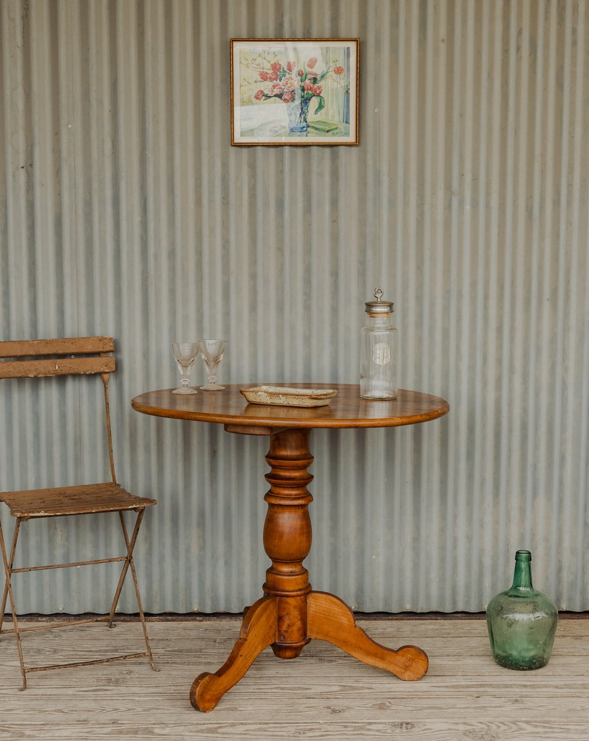 Table à manger en bois Romy N°1325 - Bon état, DEBONGOUT