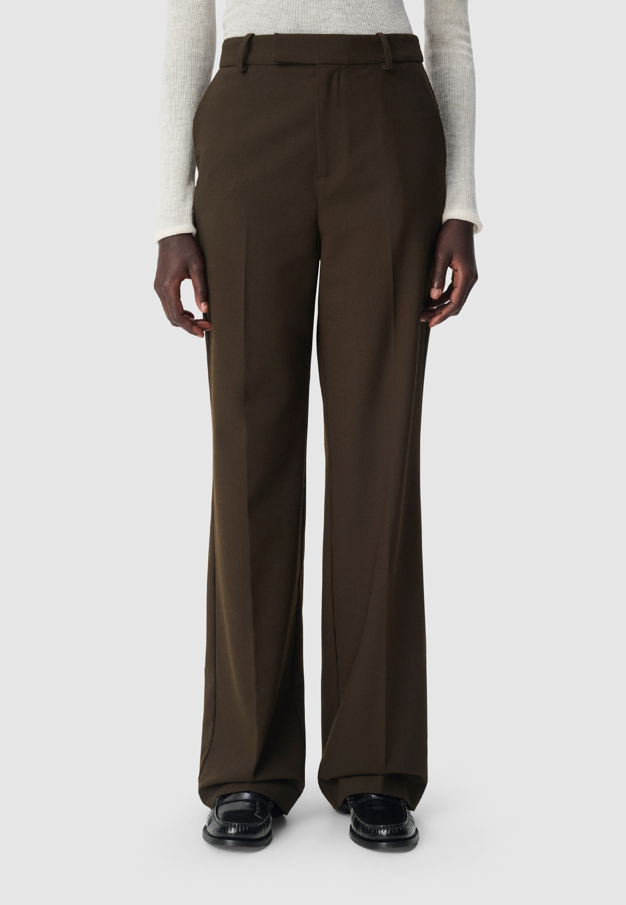 Pantalon de tailleur façon laine froide, IKKS