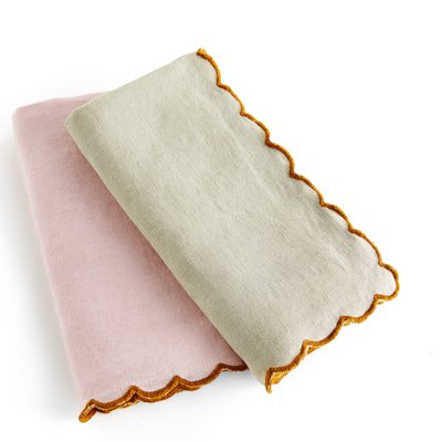 Lot de 2 serviettes de table en lin, Antoinette LA REDOUTE INTERIEURS