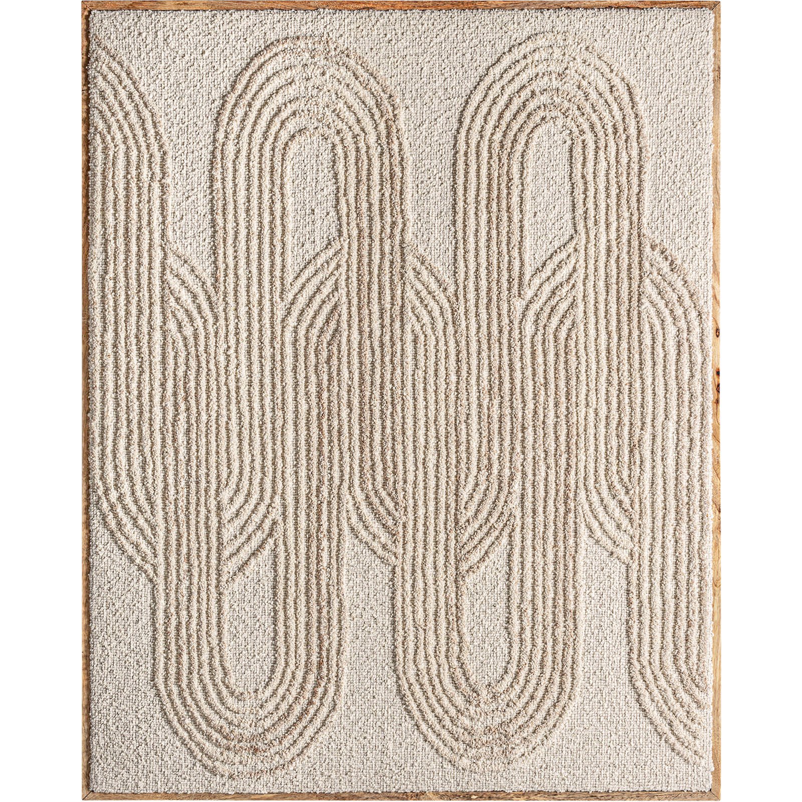 Tableau abstrait en coton relief contemporain, RECOLLECTION