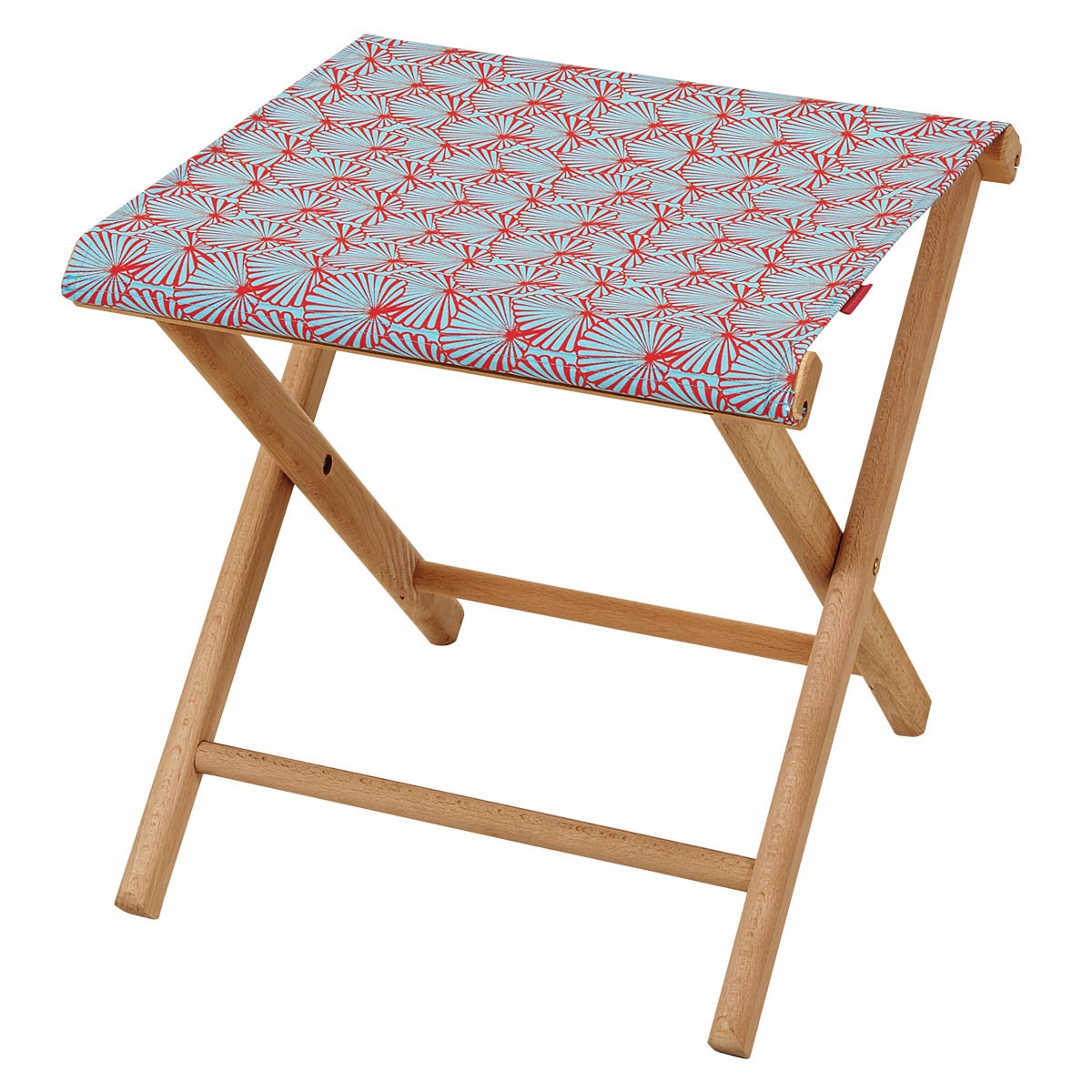 Pliant pêcheur en eucalyptus, motif graphique, TROPICAL, VENT DE BOHÈME