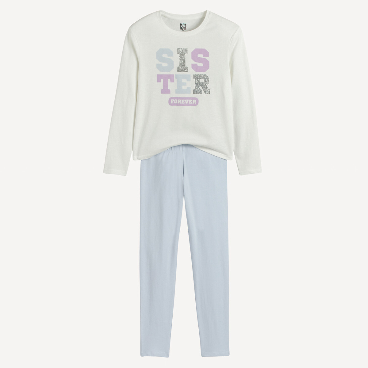 Pyjama en jersey, message Sister Forever