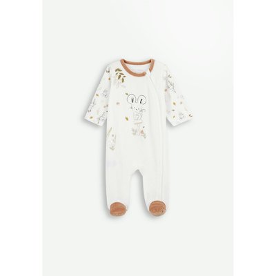 Pyjama bébé en velours ouverture zippée Mini Souris PETIT BEGUIN