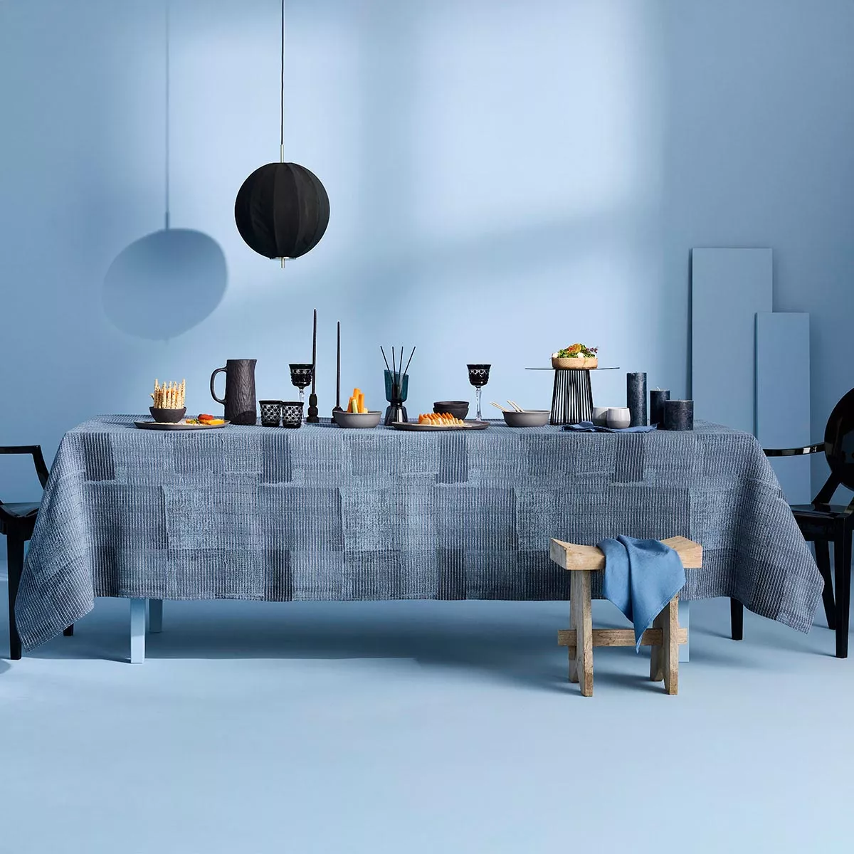 Nappe pur coton lavé DENIM, GARNIER THIEBAUT