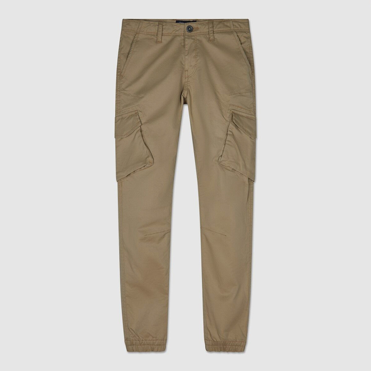 Image of Cotton Skinny Cargo Trousers