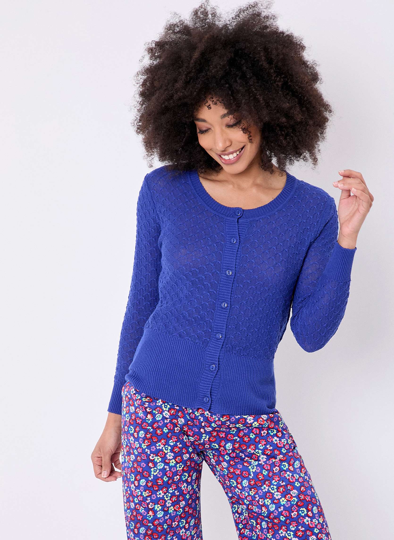 Gilet court cintré uni coton KARMU, PRINCESSE NOMADE