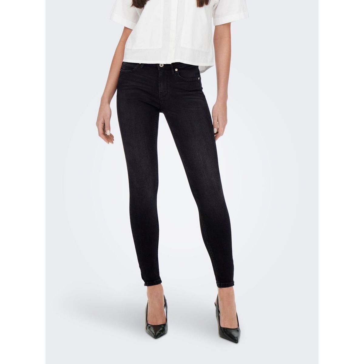 Jean slim zip chevilles | La Redoute