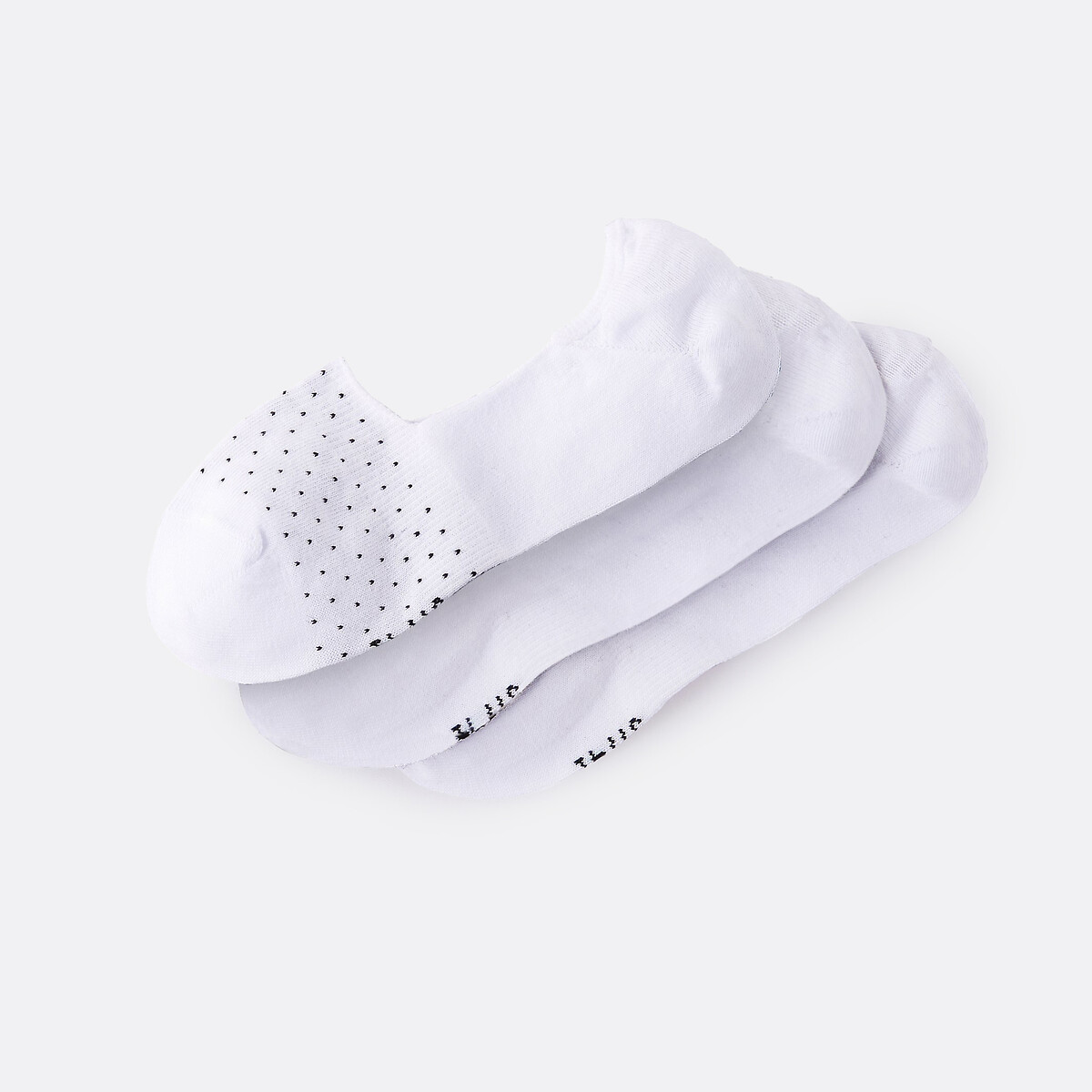 Lot de 3 paires de socquettes invisibles, LA REDOUTE COLLECTIONS