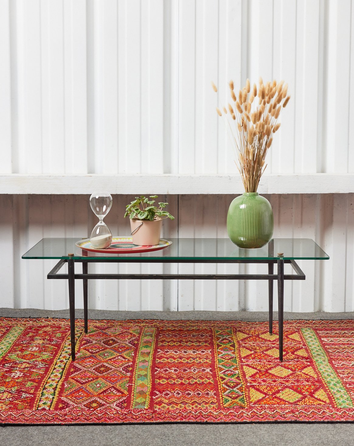 Table basse en verre Donna N°852 - Bon état, DEBONGOUT
