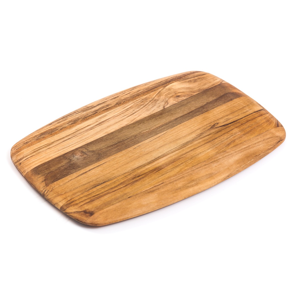Planche à découper et de service en teck bois de fil - Elegant 30.5cm TEAKHAUS, CRISTEL