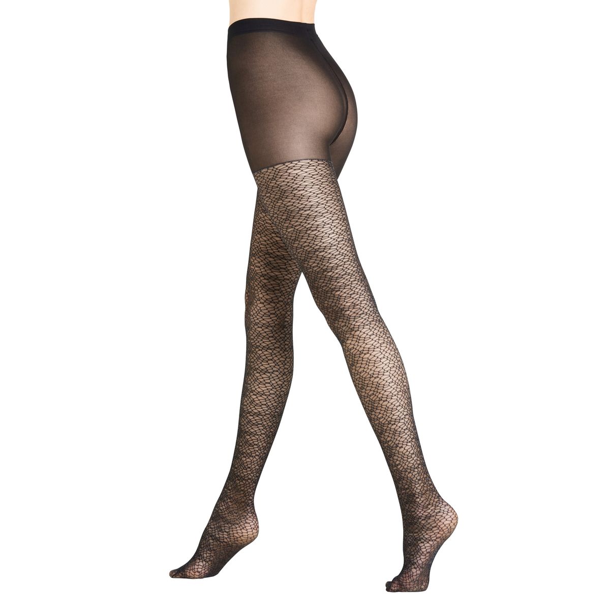 FALKE Wild Fern W Ti Collant Rete Donna | Calze Ispirate Felce | Qualità Raschel Modello 41191