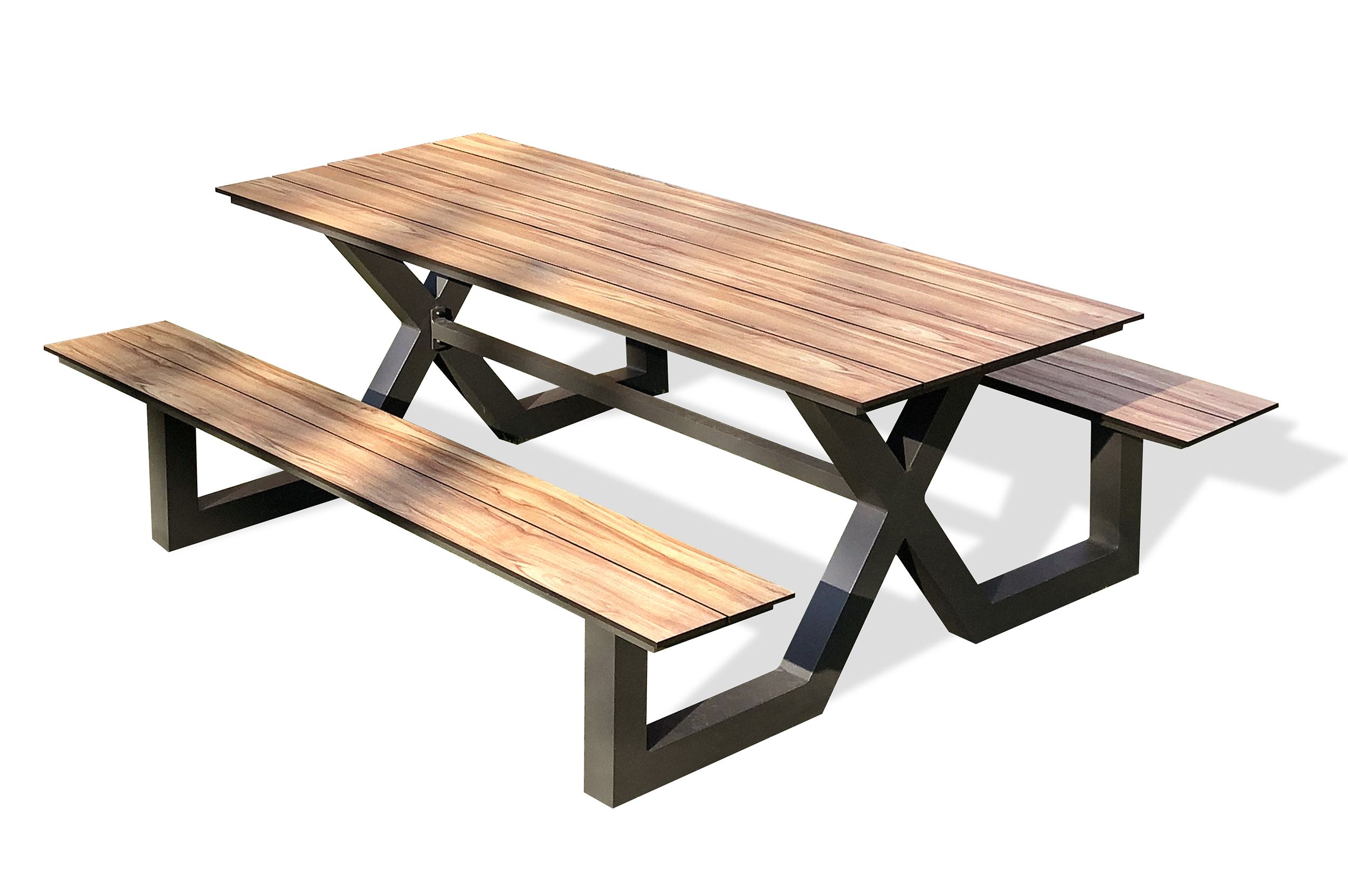 Table de jardin en aluminium et plateau HPL VANCOUVER, DCB GARDEN