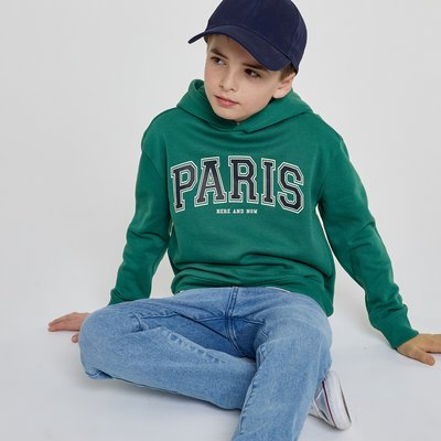 Hoodie in molton, motief in campus spirit LA REDOUTE COLLECTIONS
