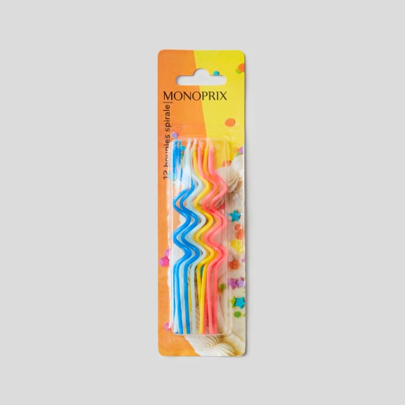 Bougies spirale, MONOPRIX