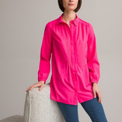 Organic Cotton Dotted Tunic with 3/4 Length Sleeves ANNE WEYBURN