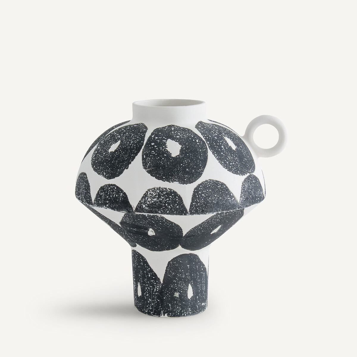 Vase en céramique mate tachetée, Breto