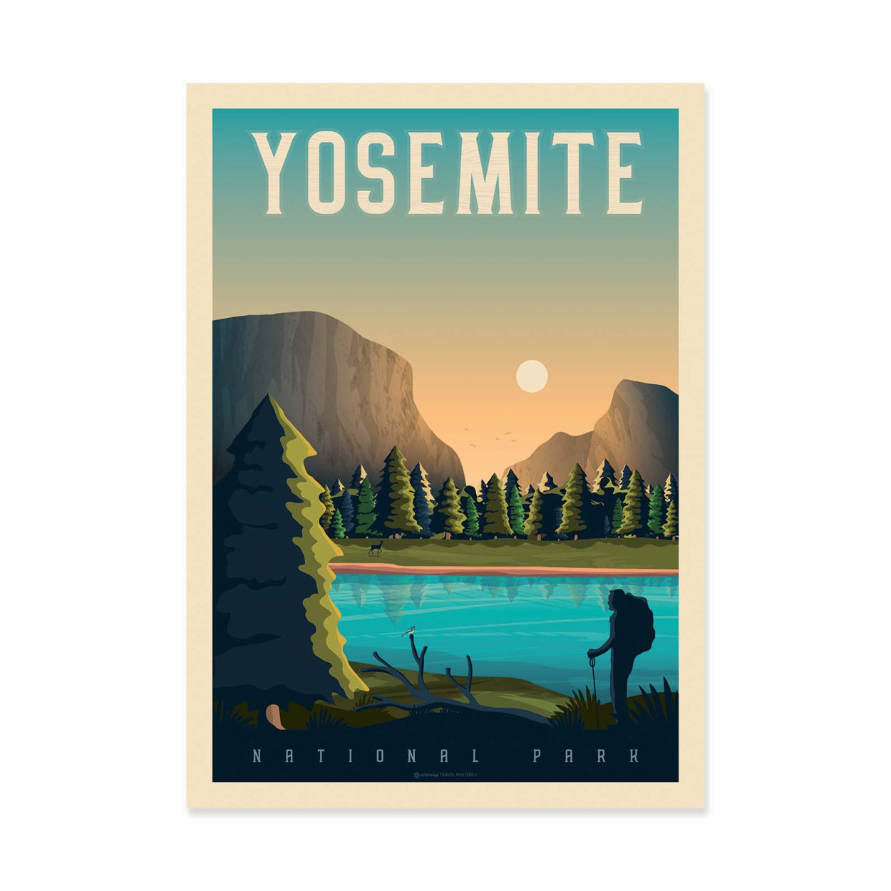 Affiche d'art - Yosemite - Olahoop Travel Posters, WALL EDITIONS