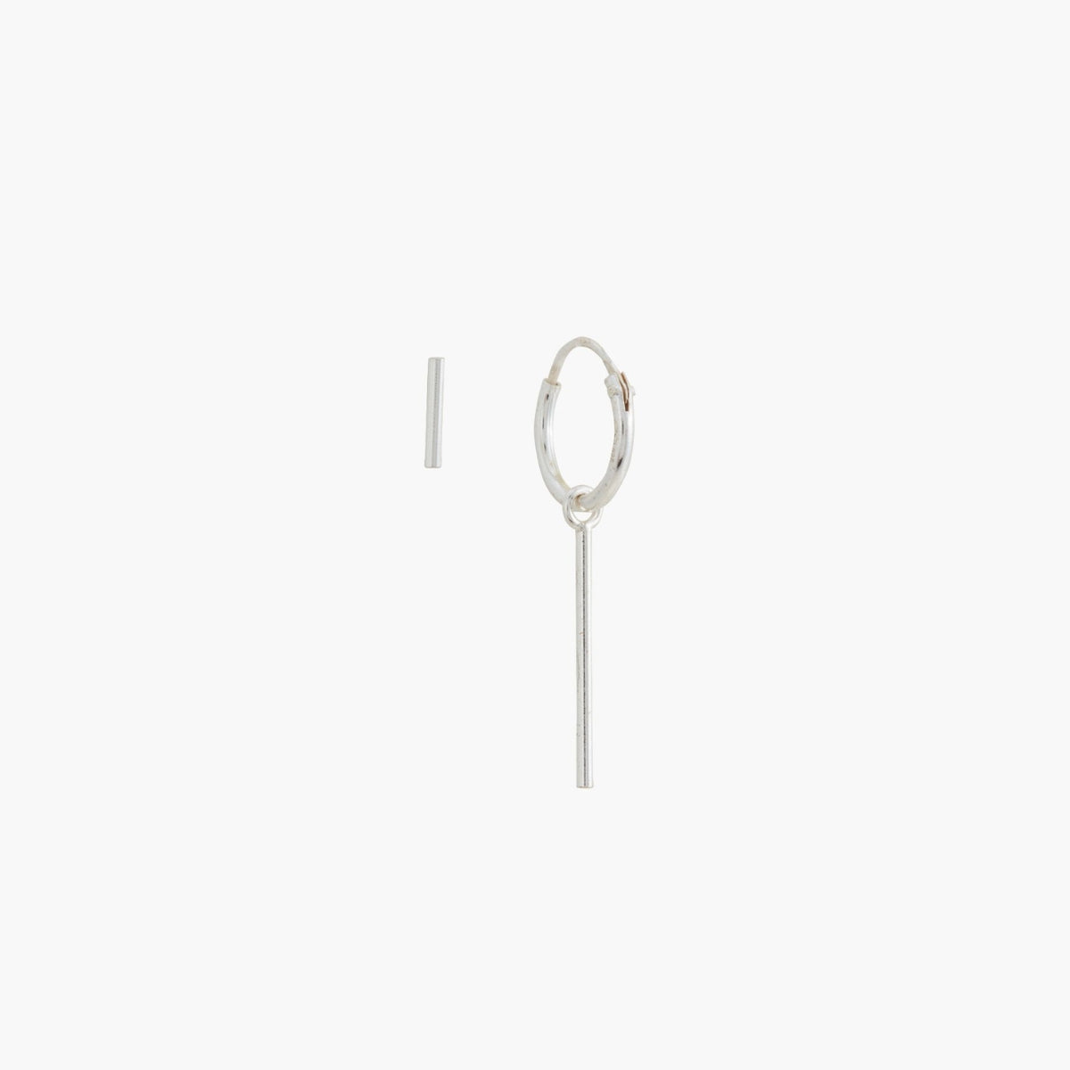 Set de boucles d'oreilles : 1 puce + 1 mini créole argent 925, BALABOOSTE