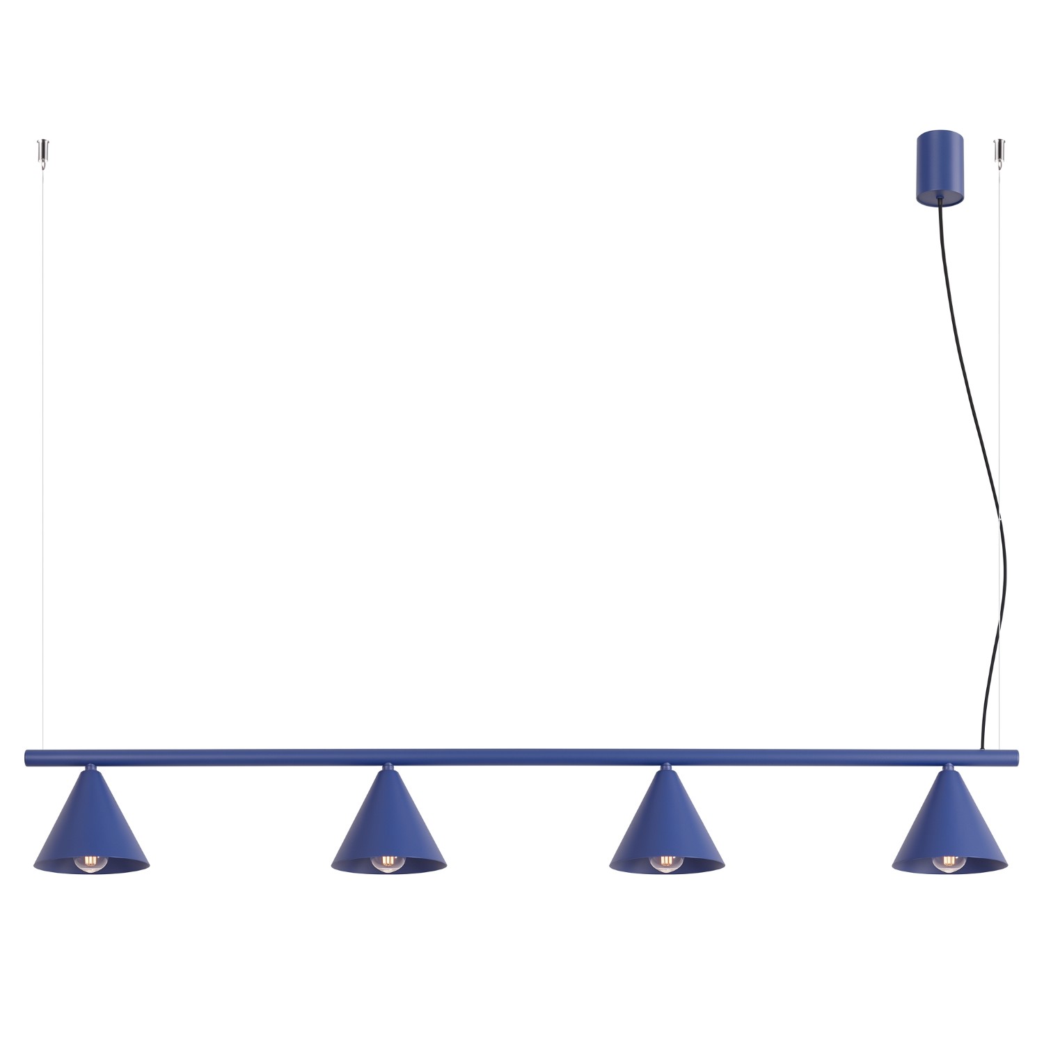 Lustre Acier Outremer E14 4 Nox, EDEN
