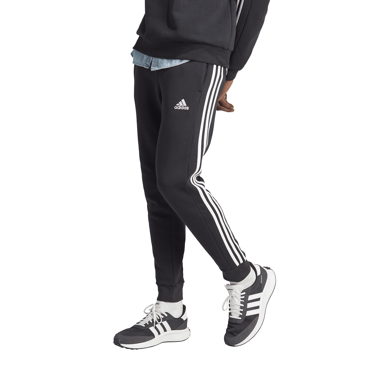 Essentials 3-Stripes Joggers in Cotton Mix and Slim Fit