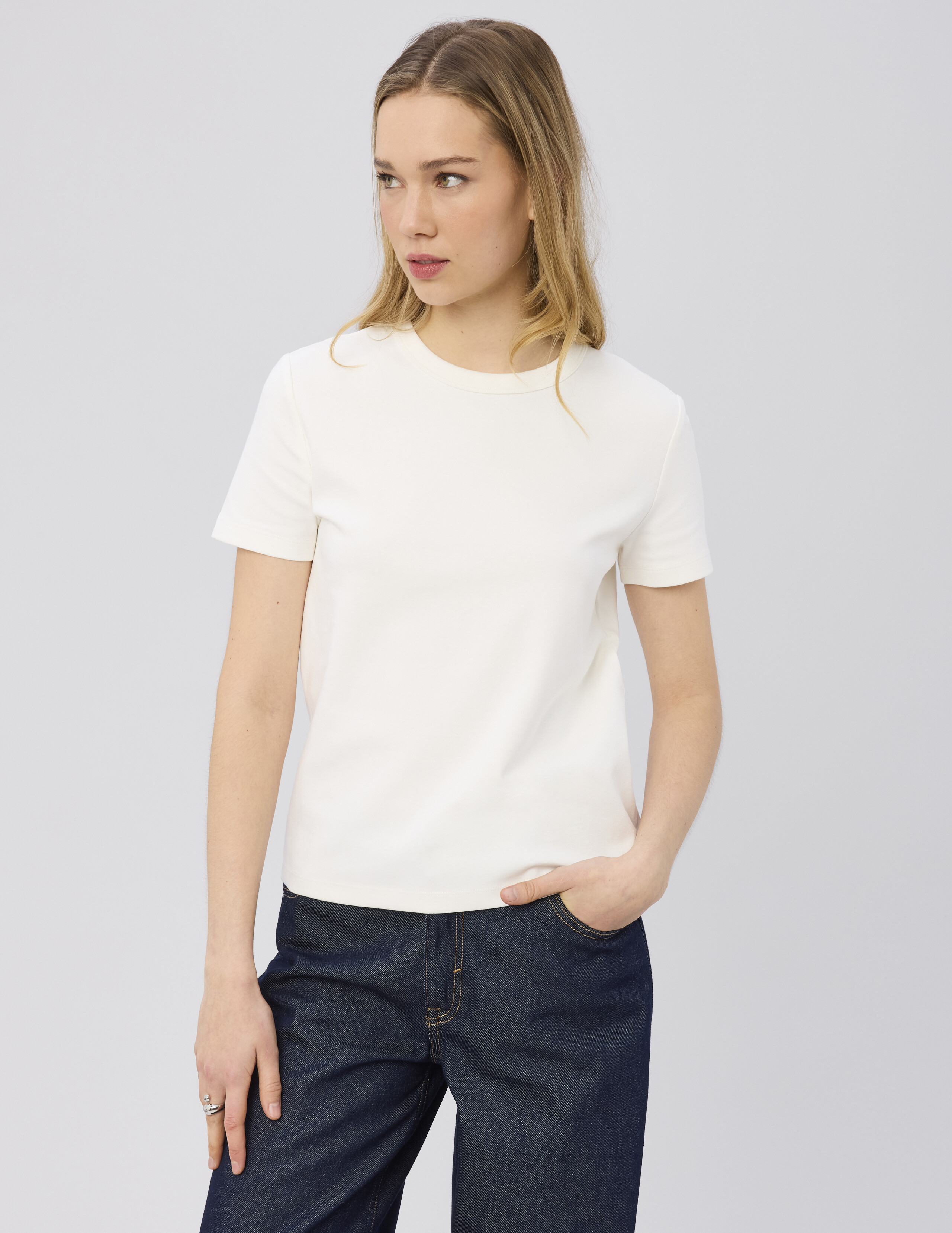T-shirt col rond, BZB