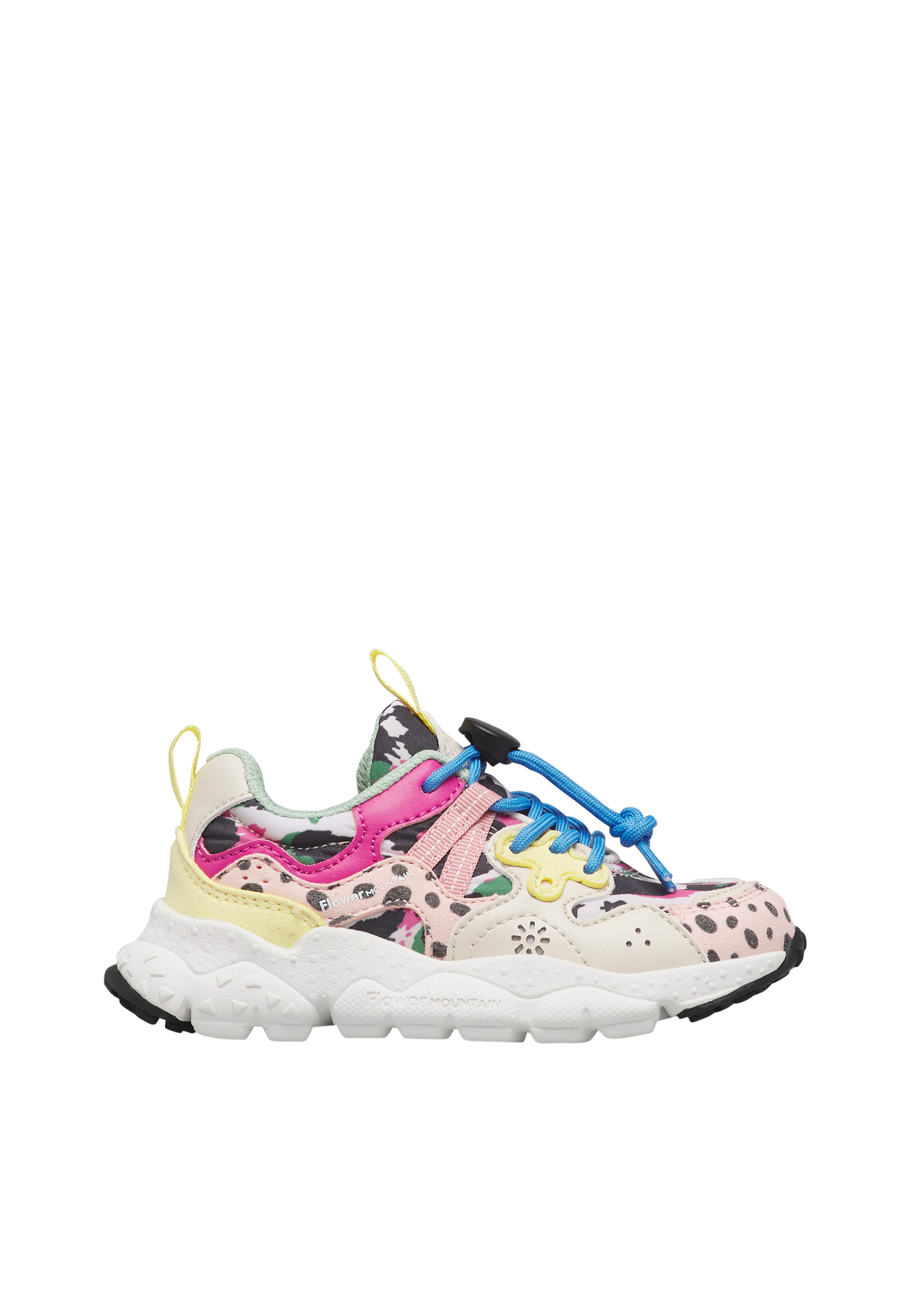 Sneakers en simili cuir et tissu technique YAMANO 3 JUNIOR., NATURINO