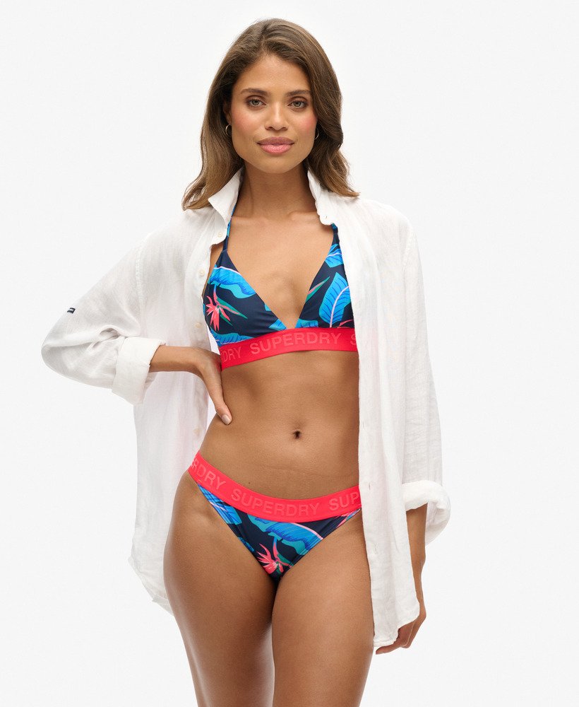 Haut de bikini triangle à logo, SUPERDRY