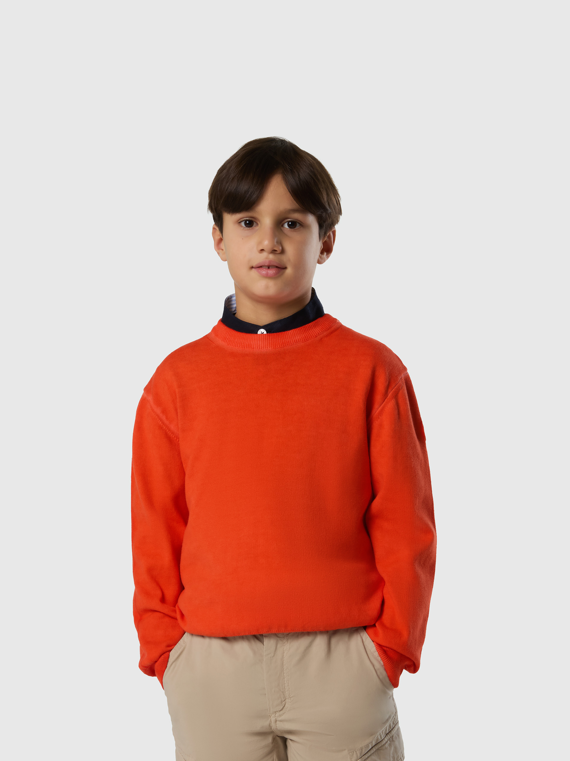 Pull à col rond avec écusson de logo, NORTH SAILS