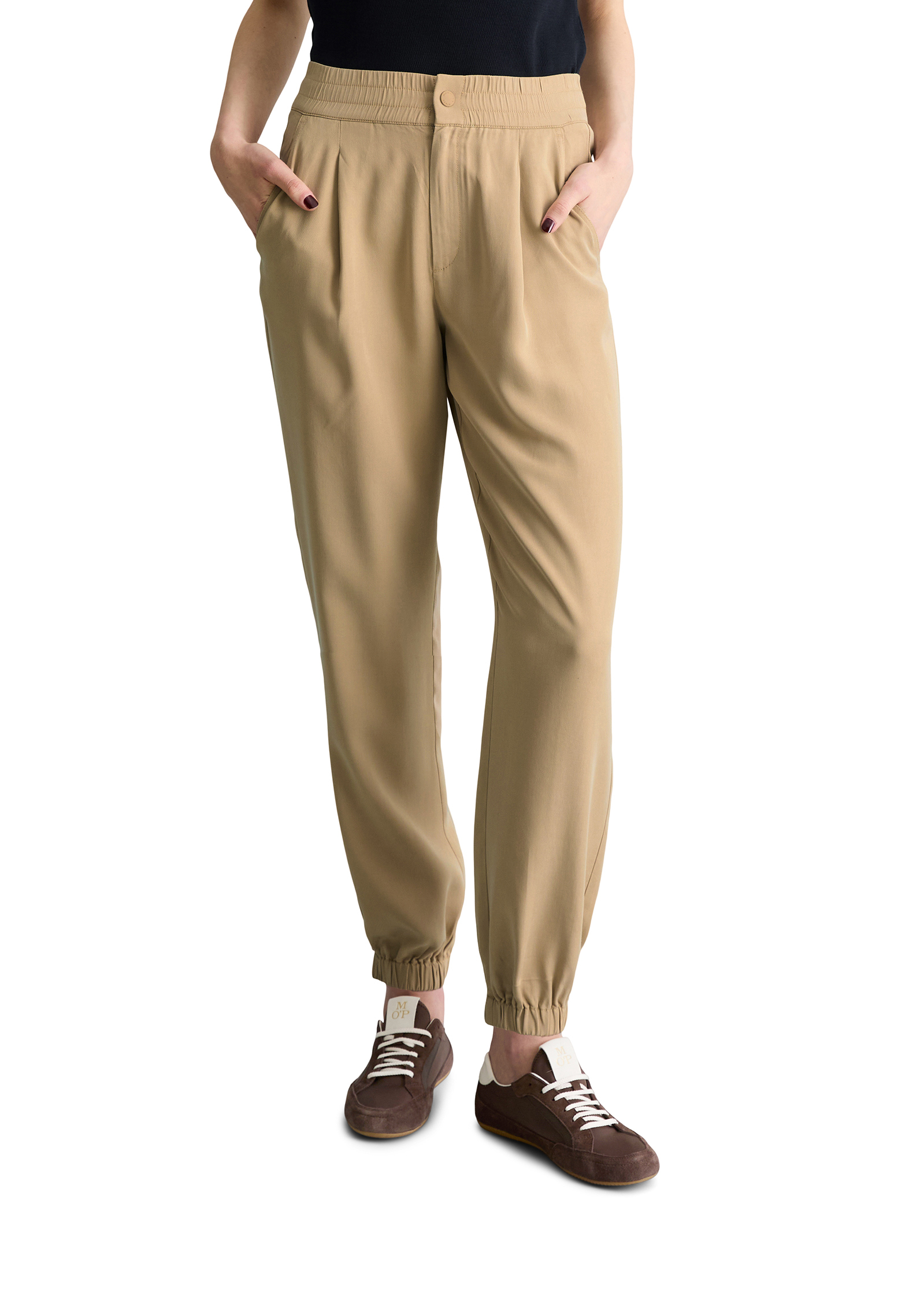 Pantalon relaxed en lyocell LENZING™, MARC O’POLO DENIM